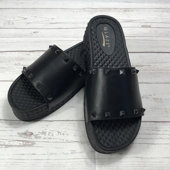 studded platform slides